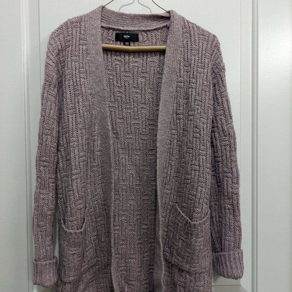 Mossimo Purple Cardigan